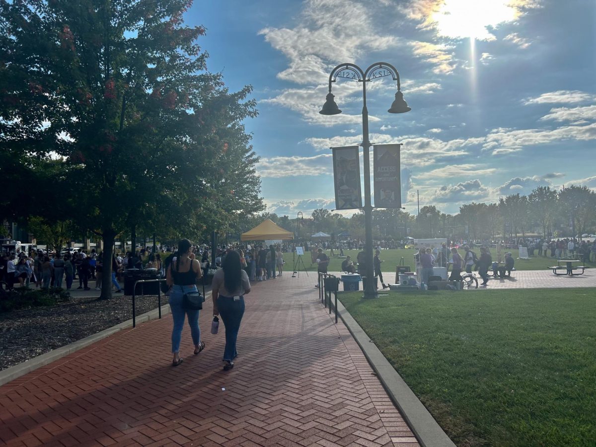 Students and their families gather at the Black Squirrel Festival on Sept. 29, 2023.