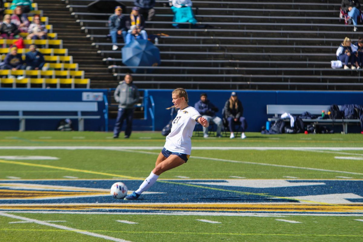 Kent State's soccer team faces Northern Illinois on Oct. 15, 2023.