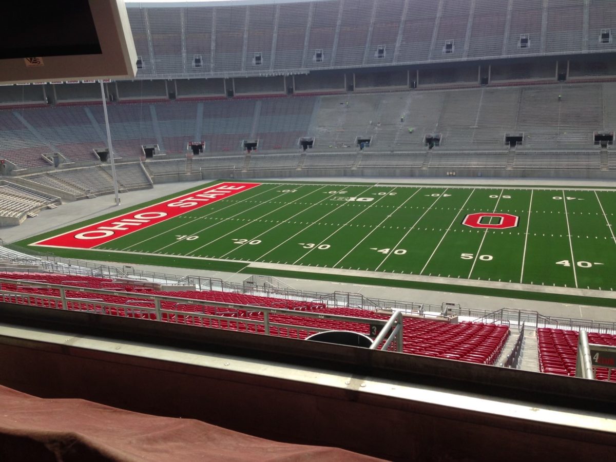 Ohio Stadium is in Columbus, Ohio, and is home to the Ohio State Buckeyes