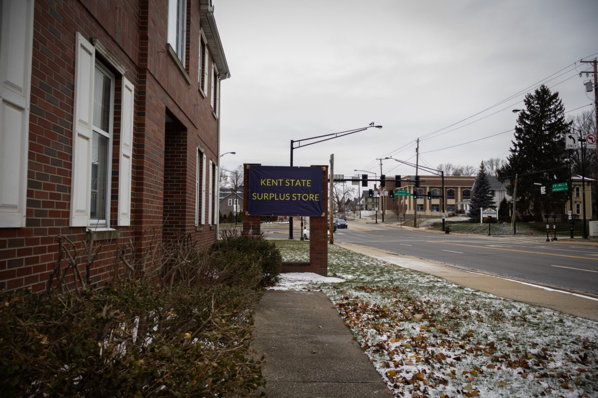 Outside of the Kent State Surplus Store on Nov. 29, 2023.