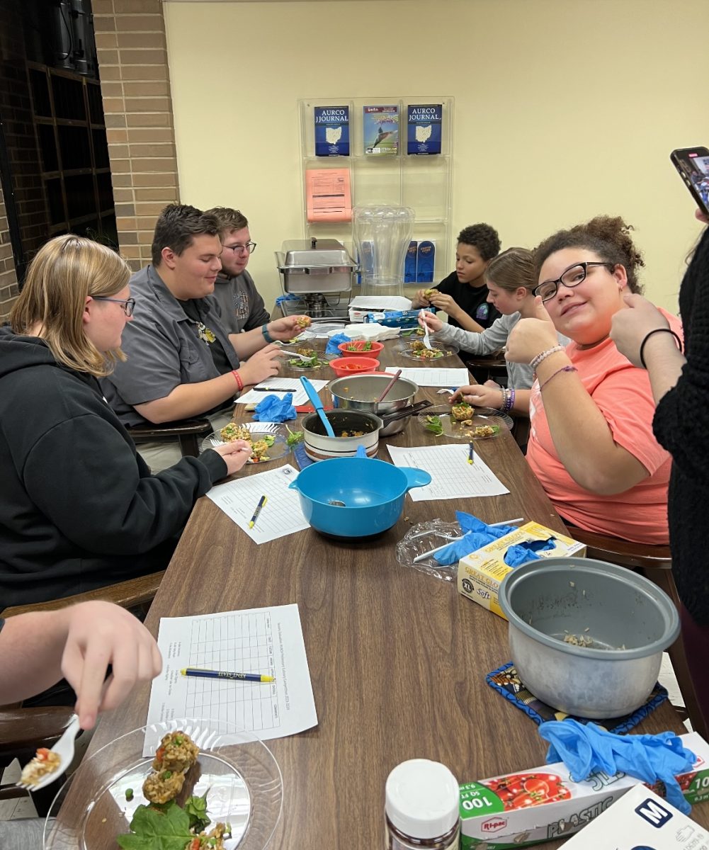 Students at this year's NASA HUNCH work with food for astronauts to possibly take to space. 