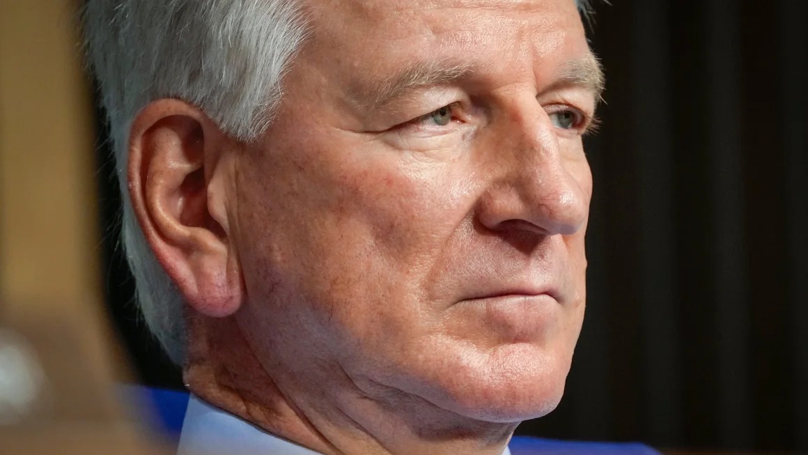 Republican Sen. Tommy Tuberville of Alabama listens at a Senate hearing on September 14, 2023 in Washington, D.C. (Jack Gruber/USA Today Network)