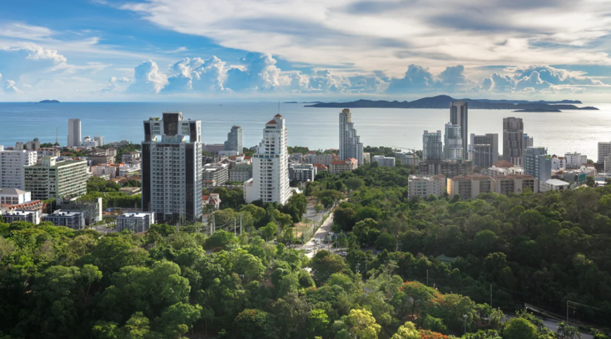 A general view of Pattaya city in Thailand.
