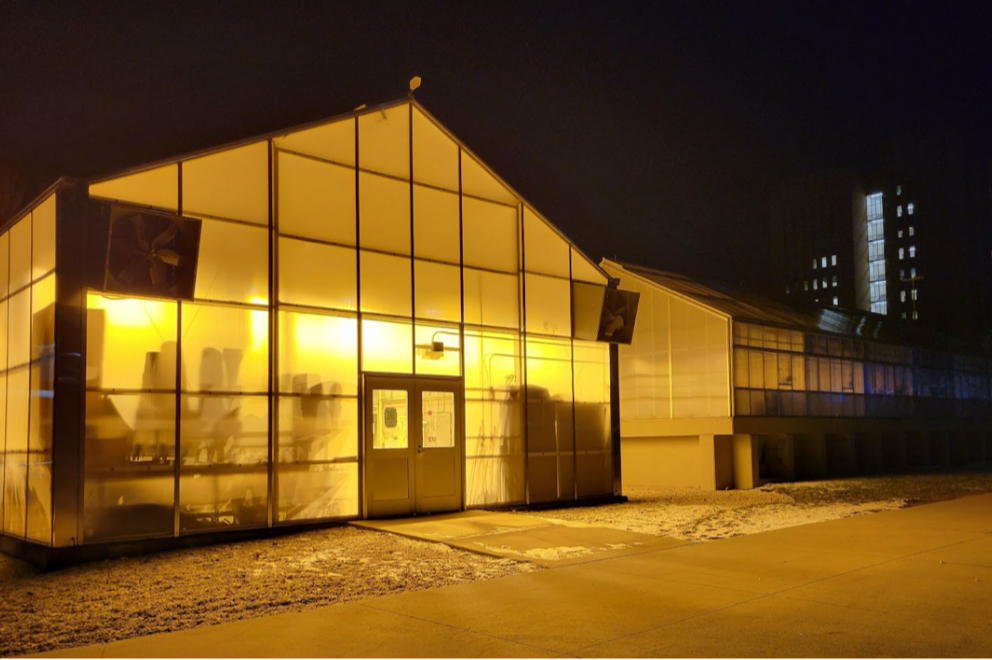 The front of the Herrick Conservatory research center.