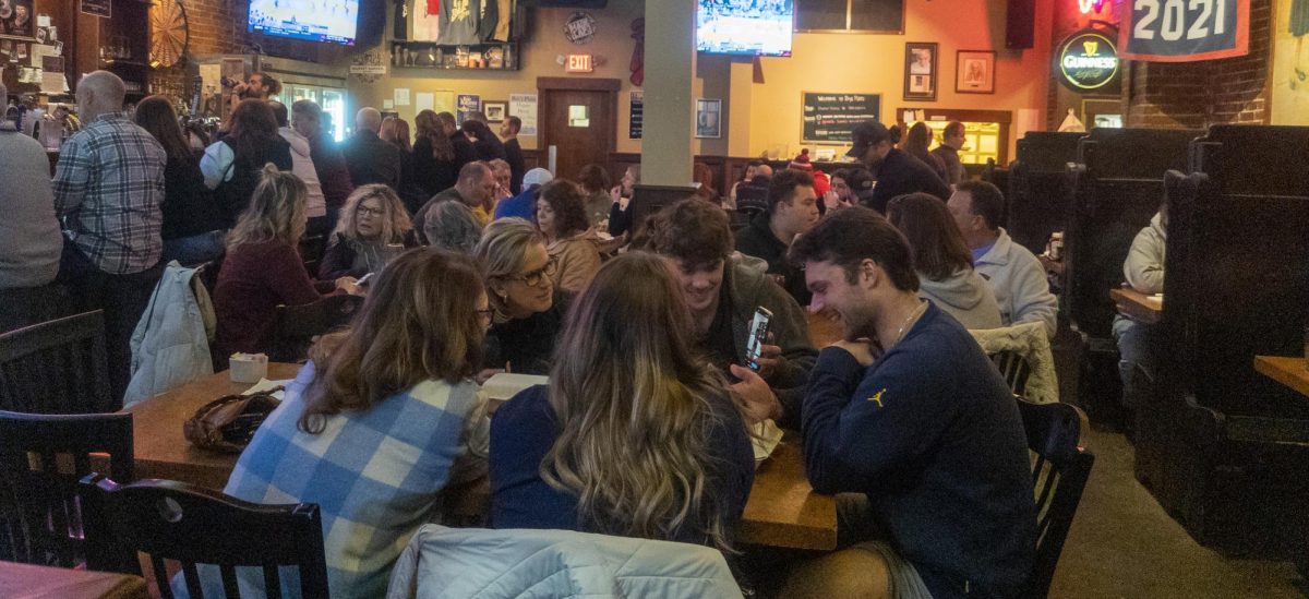 Ray's Place in downtown Kent bustles with business on the evening of Feb. 3, 2024.