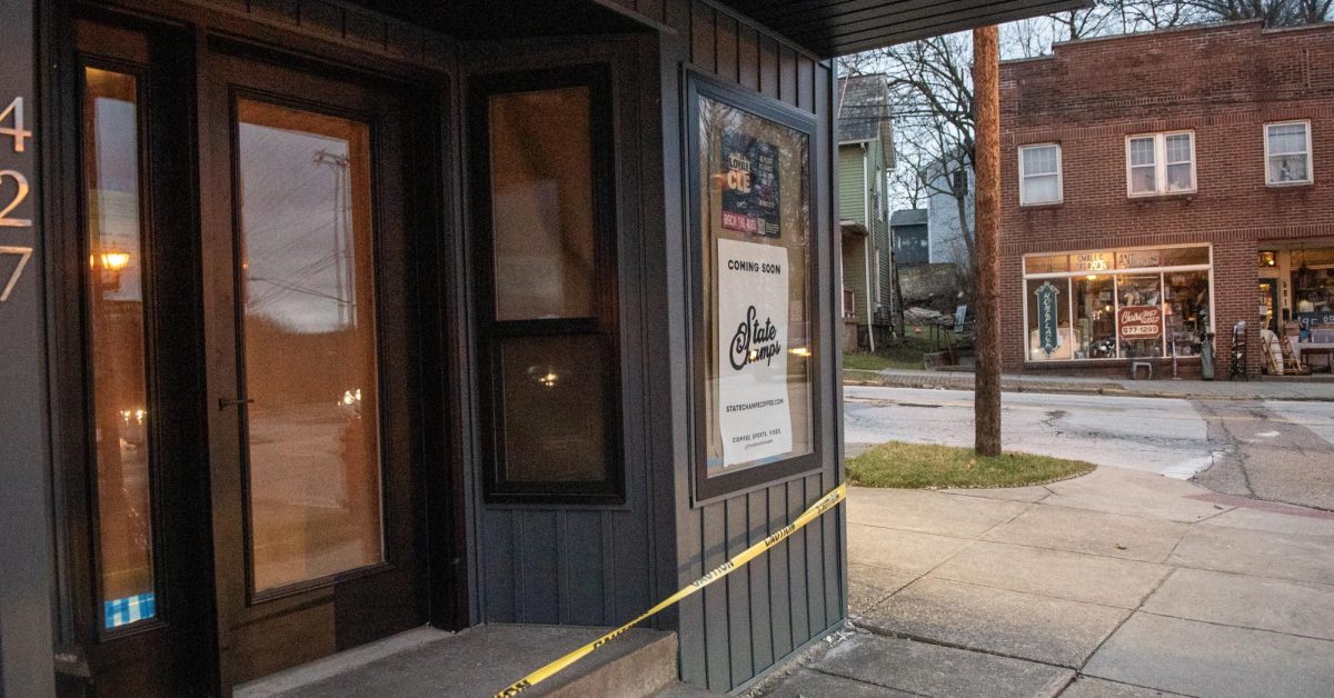 State Champs, a new coffee shop on Franklin Street, masks the internal design at 427 Franklin Street, at the corner of Franklin and Summit.  State Champs is set to open later in March.  