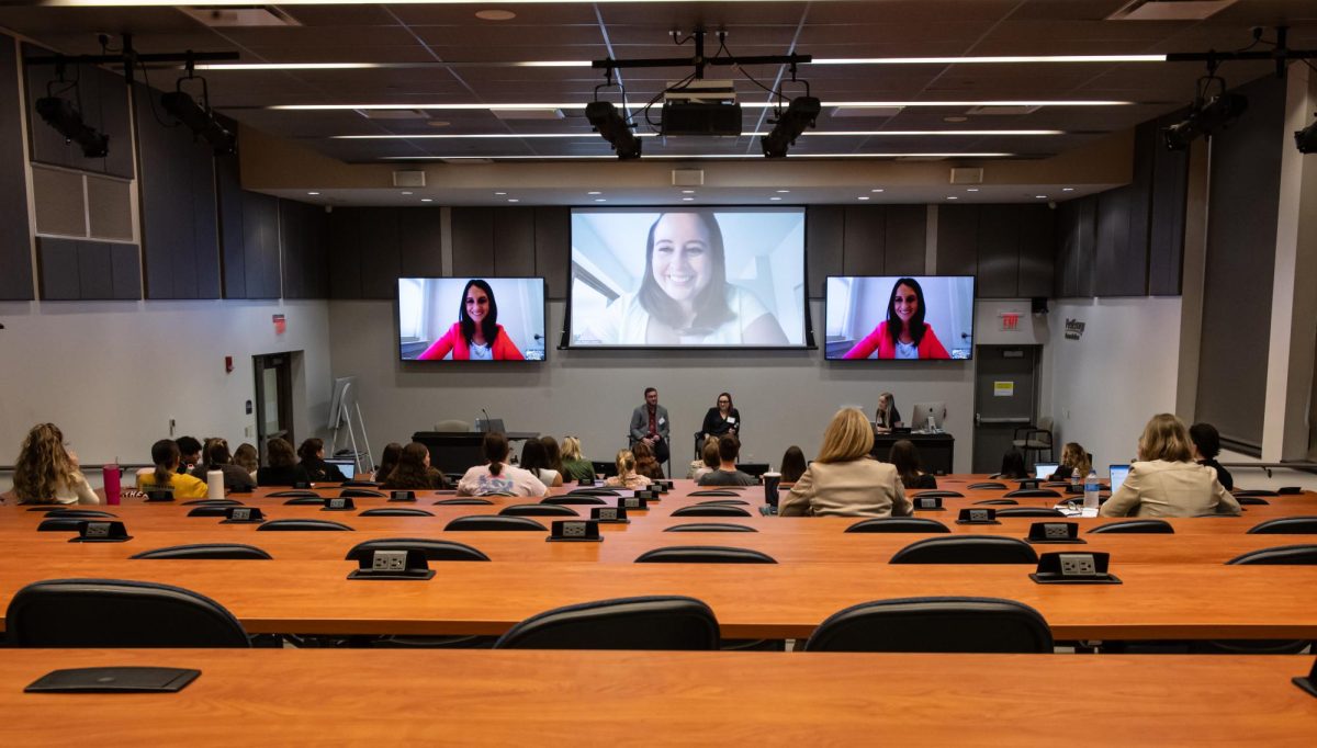 PRSSA Kent hosts the Dedication to the Destination through Travel & Tourism event on March 4, 2024 in Franklin Hall. The event serves as both a networking opportunity and a chance for students to learn from the experiences of public relations professionals.