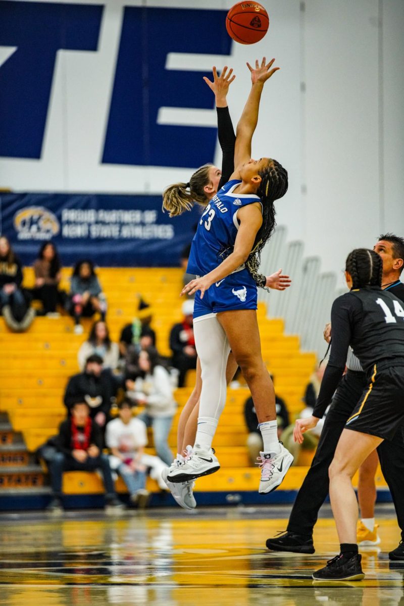 Tip off at The MAC Center of the Kent versus Buffalo women’s basketball game on March 2, 2024.