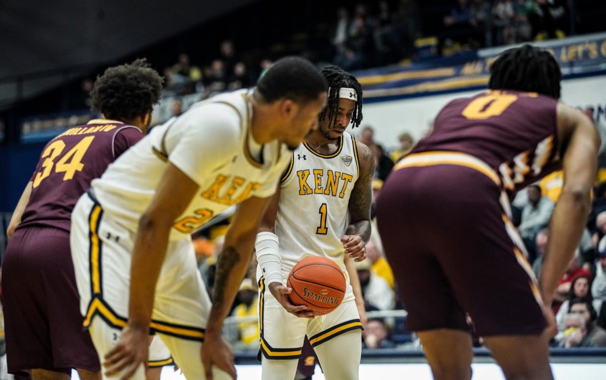 VonCameron Davis shoots free throws in a close game Saturday afternoon against Central Michigan.