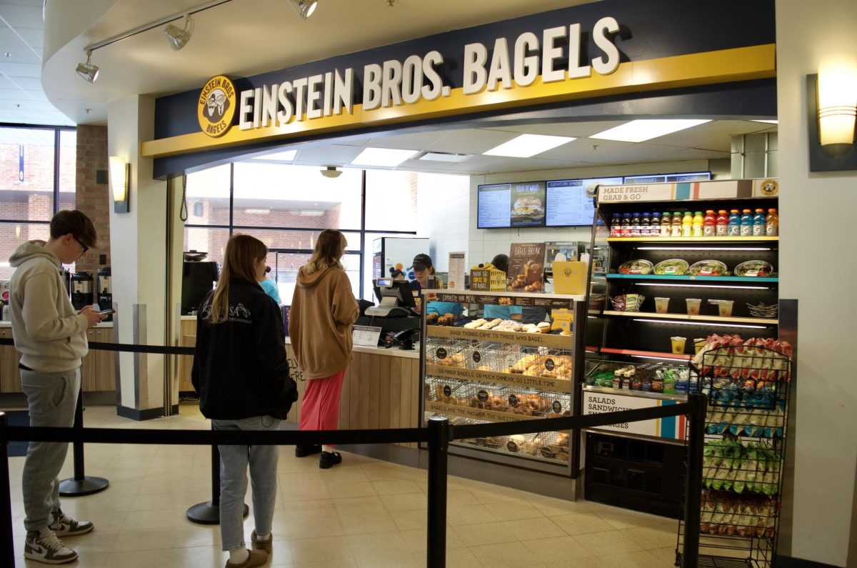 Einstein Bros. Bagels is cafe style dining location found in Kent State's University Student Center on March 31, 2024. 