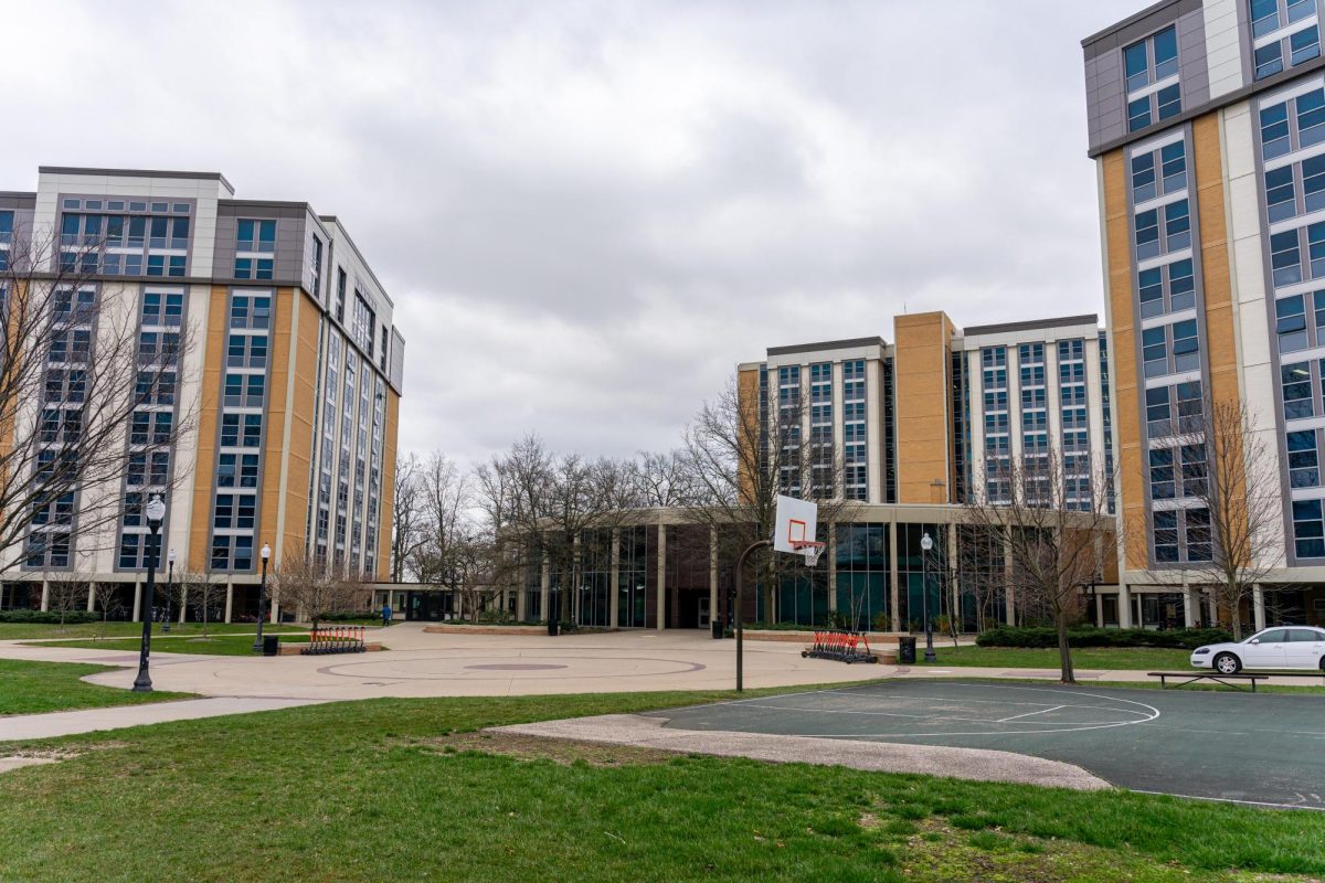 Kent State University's Tri-Towers which hold Koonce, Leebrick and Wright Halls on March 28, 2024.