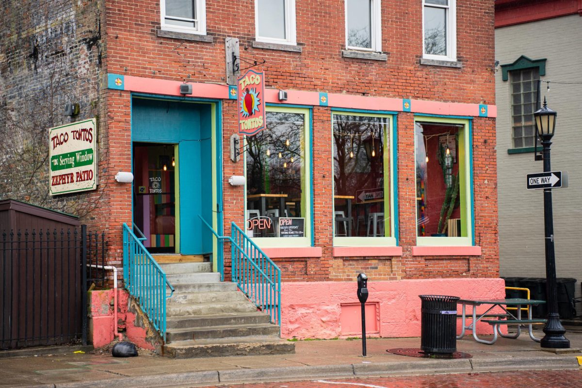 Exterior of Taco Tontos, located at 123 Franklin Ave.