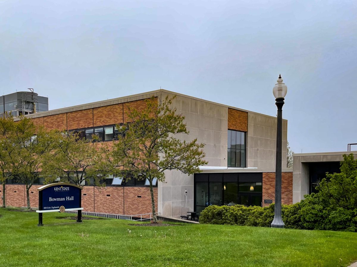 Exterior of Bowman Hall on April 24, 2024.