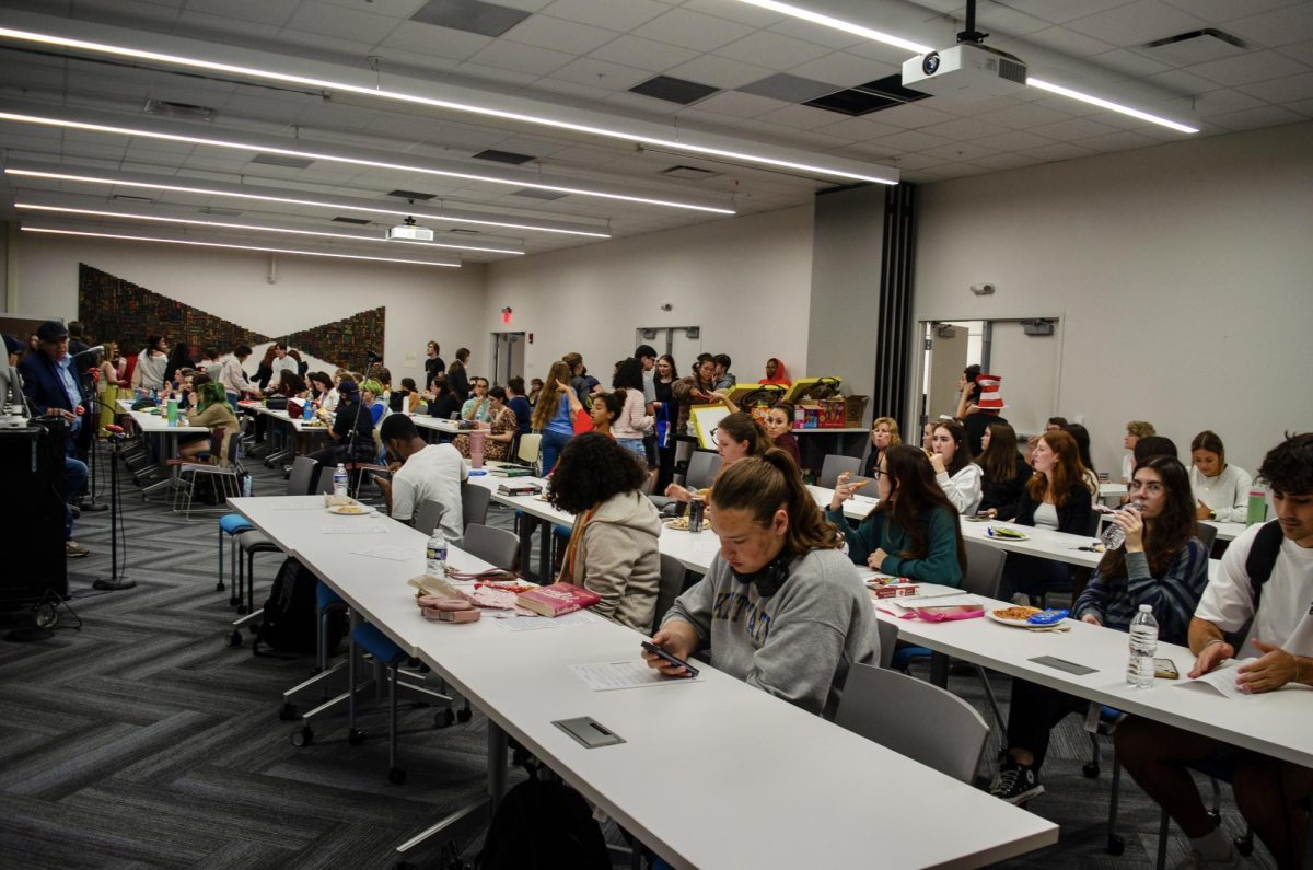 Students gathered at Tayler Hall, awaiting the Fourth Annual Read-In to begin, on September 25, 2024,