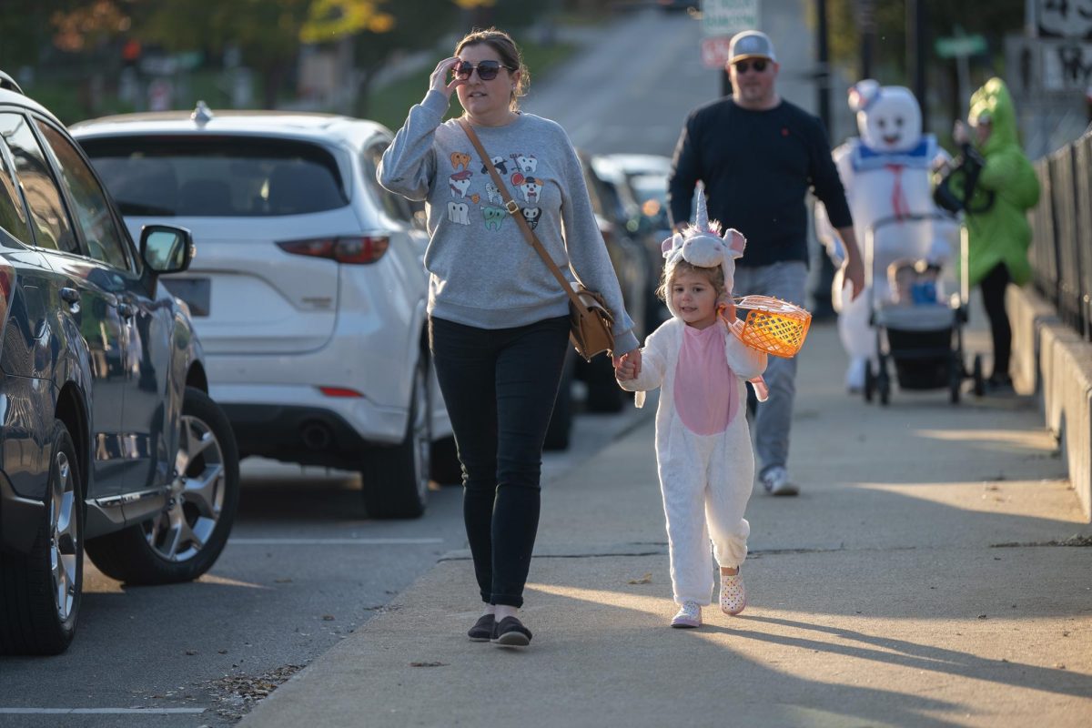 Tenley age 3 and a half wears a unicorn costume for the Halloween Party on Oct. 25, 2024. 