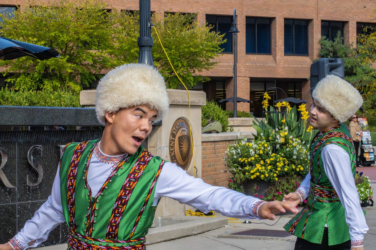 Turkmenistan Dancers perform at Riseman Plaza on Wednesday, October 2nd.  