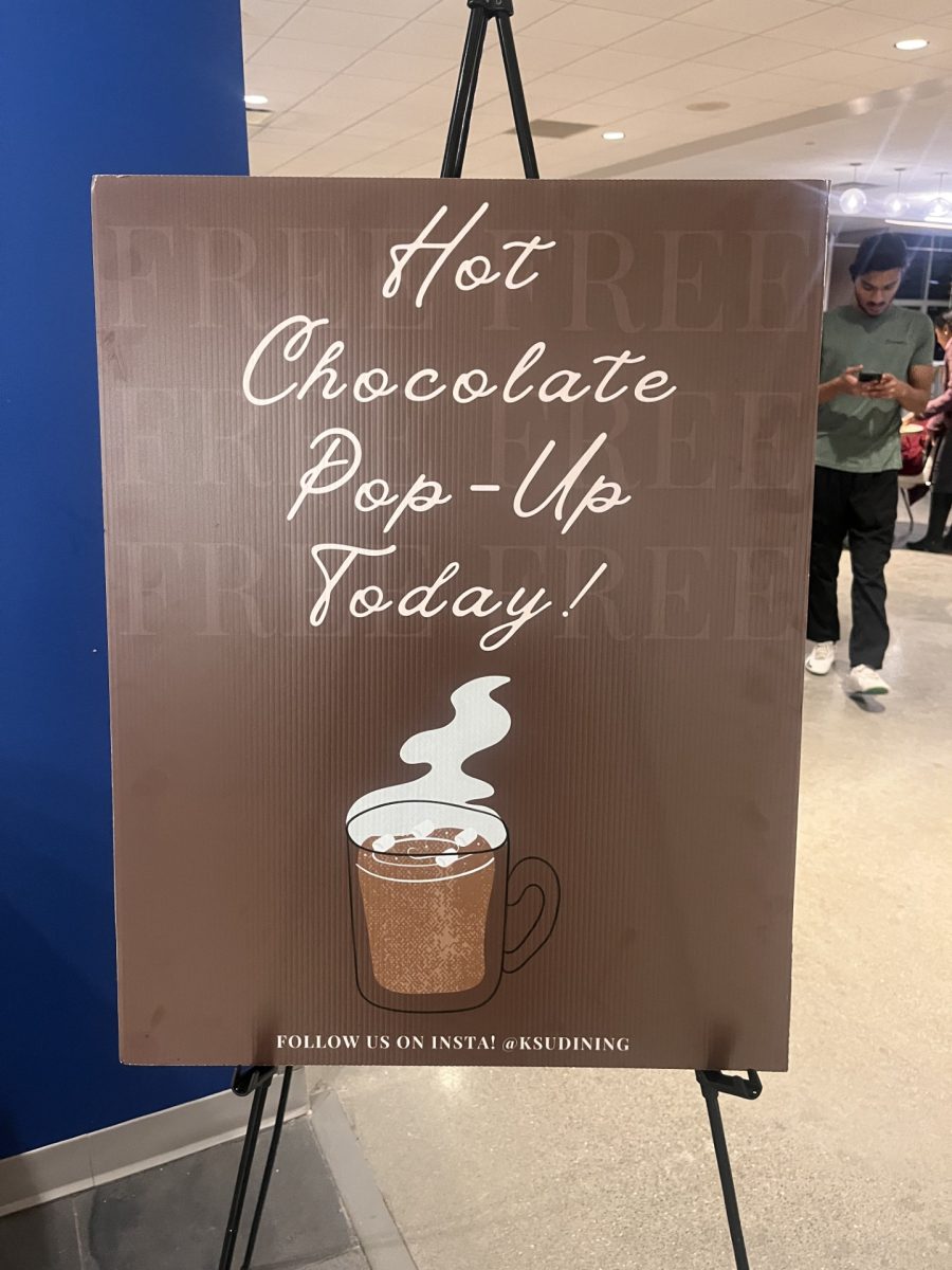 Kent State stated in an email that it will give out free hot chocolate to students and staff due to the harsh weather on Tuesday, Jan. 21, and Wednesday, Jan. 22, 2025.  