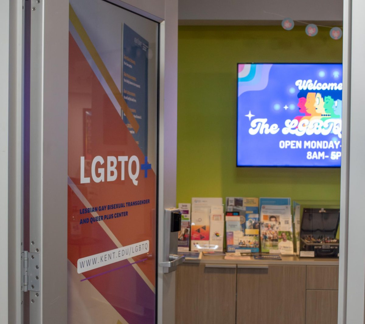 The LGBTQ+ Center is located in the lower level of the student center. Feb. 7, 2025.