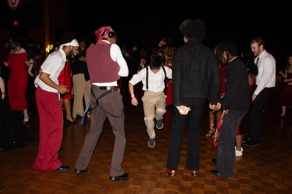 Students tear up the dance floor at FAB's Red Dress Gala on Feb. 8th, 2025.
