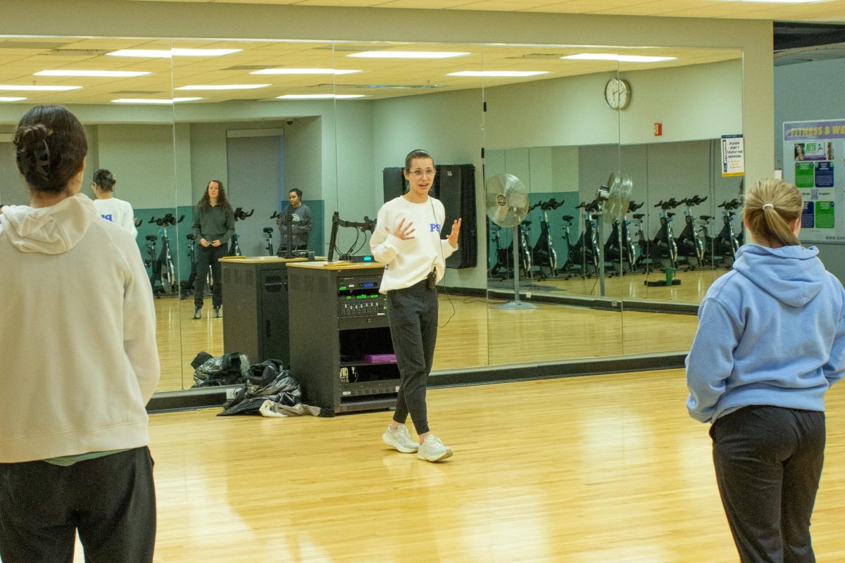 Instructor Helena Skibbe speaks passionately to students in Self Defense For Women on Feb. 19th, 2025.