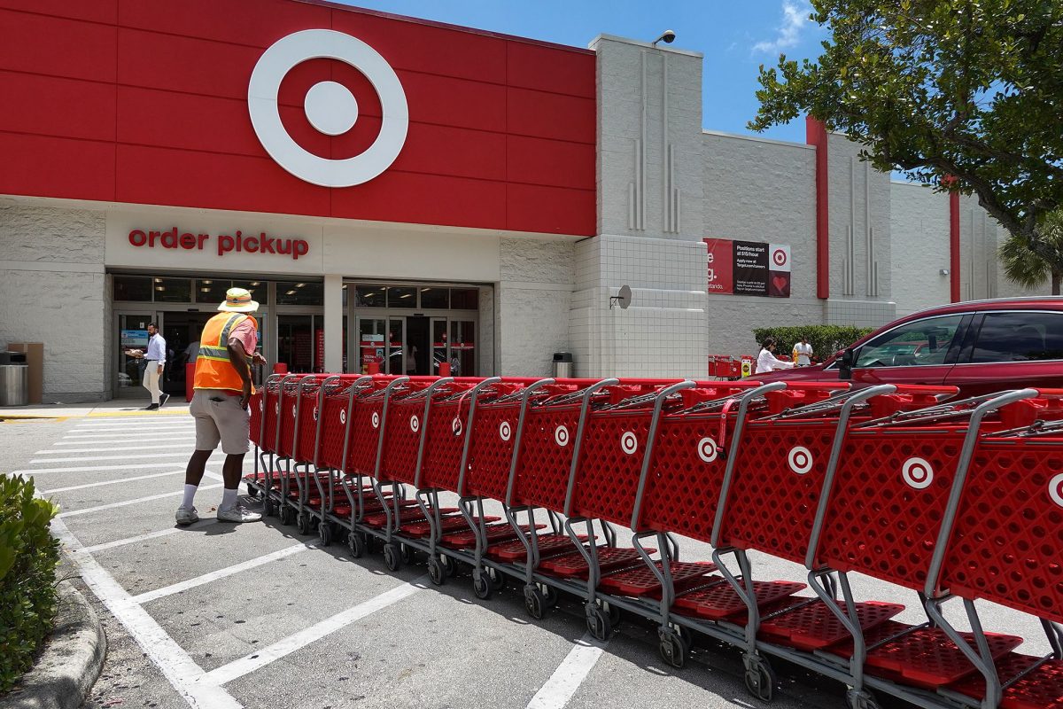 A Target store is pictured in 2023 in North Miami Beach, Florida. Target was sued February 20 by Florida and America First Legal for allegedly concealing the financial risks of its diversity, equity and inclusion (DEI) programs and its 2023 Pride Month merchandise collection.