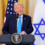 President Donald Trump speaks during a joint press conference with Israeli Prime Minister Benjamin Netanyahu at the White House on Tuesday.