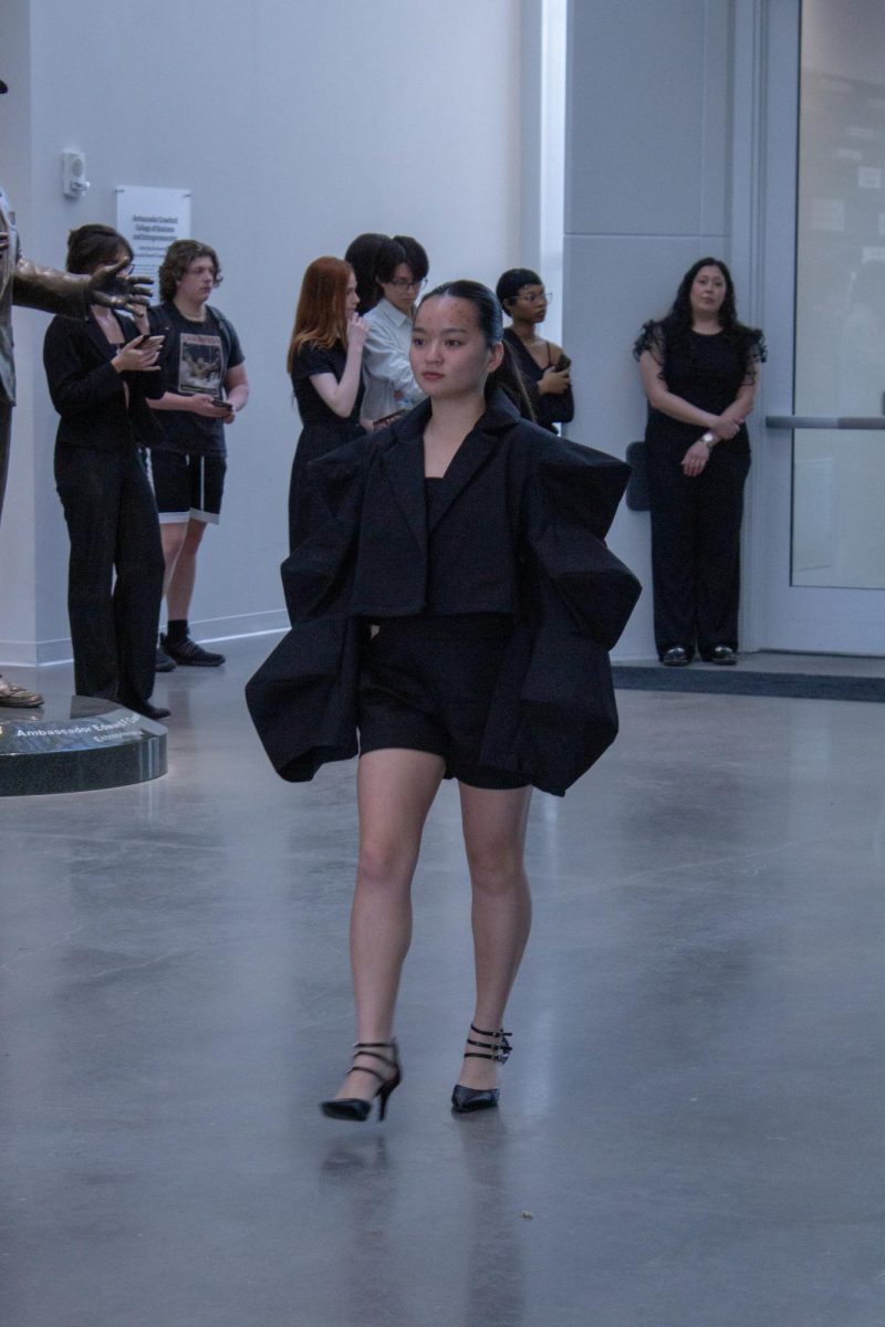Models wearing Jamie Swanson B.A. walks at Kent State Annual Fashion Show on April 24, 2025.