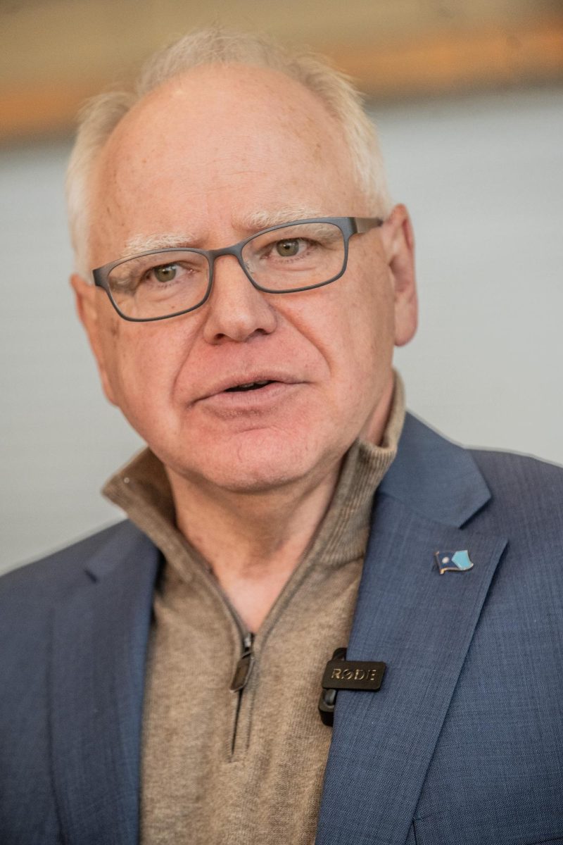 Tim Walz appears in the Town Hall located in Youngstown, Ohio on Monday, April 7th, 2025. 
