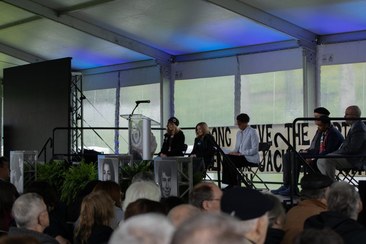 Kent holds a commemoration every year on the anniversary of the May fourth shooting on Sunday May 4, 2025. This years anniversary was held at the bottom of Taylor Hall hill.