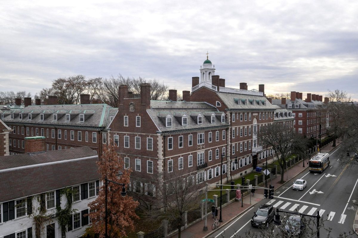 This December 2023 photo shows a view of Harvard University in Cambridge, Massachusetts.