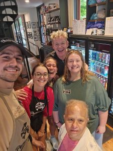 The staff of Peninsula Coffee House with celebrity chef Gordon Ramsay during his visit. 