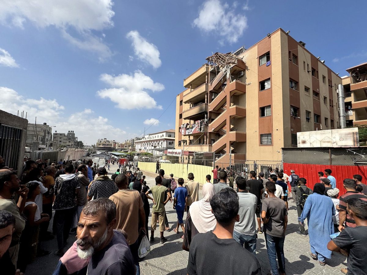 The Nasser Hospital in Khan Younis, southern Gaza, on Monday.