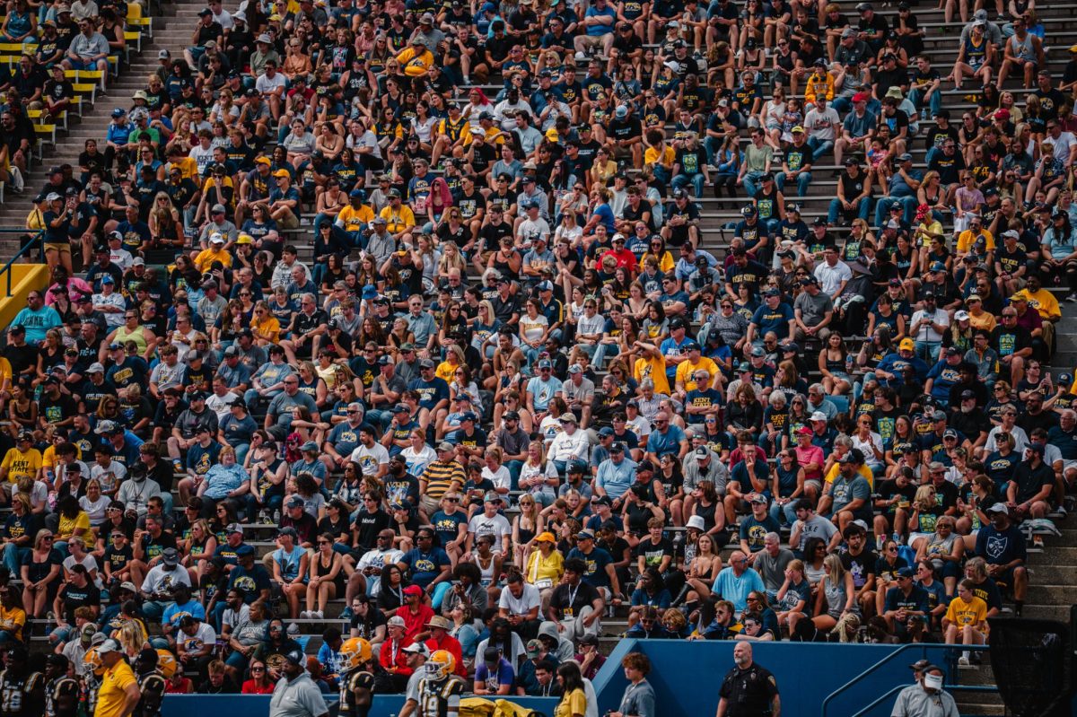 The stands at Dix Stadium filled for the game against Buffalo on Sept. 13, 2025.