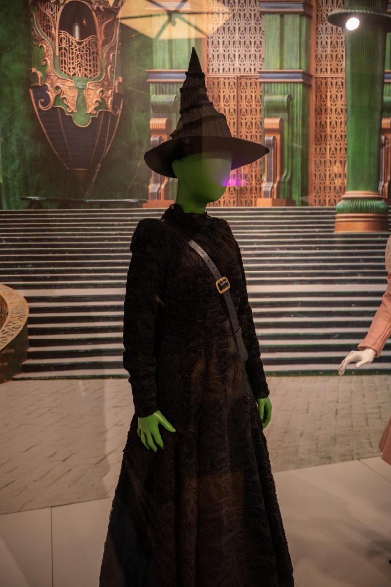 The original costume for Wicked's own Elphaba showcased in the Kent Museum on Sept. 18, 2025.