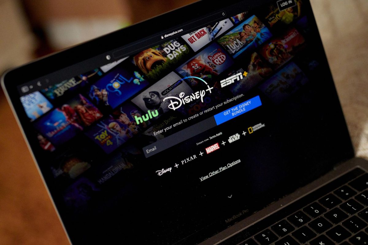 The Disney+ website on a laptop computer in Brooklyn, New York, in July 2022. Disney is hiking the price of its subscription streaming service.