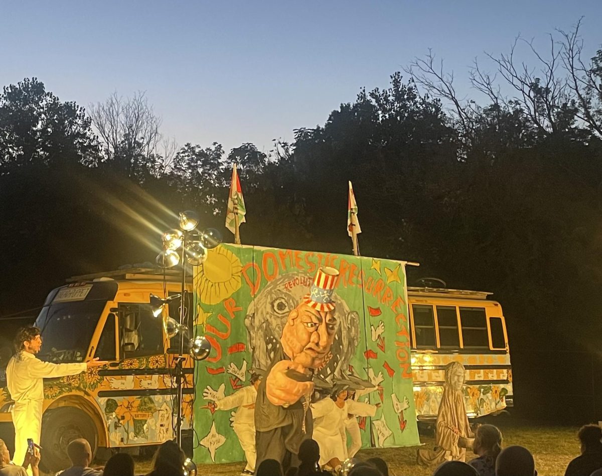 The Bread and Puppet Theatre performed its "Our Domestic Resurrection Revolution in Progress" circus show Saturday, Sept. 27, 2025.
