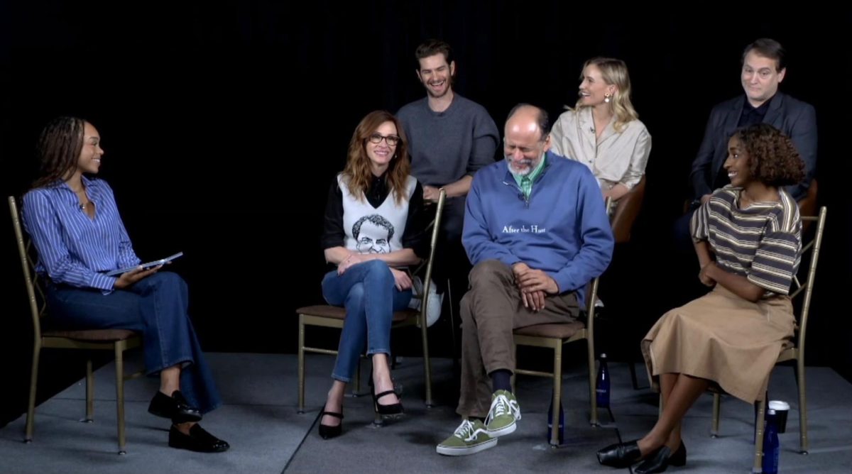 The cast of "After the Hunt" sat down for a college journalist press conference on Saturday, Sept. 27, 2025.
