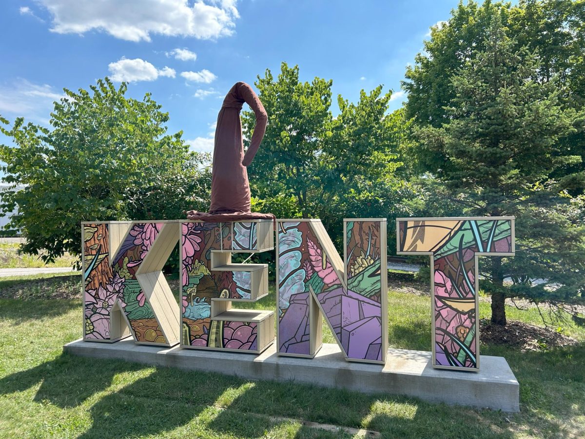 A large wizard hat decorated the Kent sign during the 2024 Wizardly World of Kent festival, which has now come to an end.