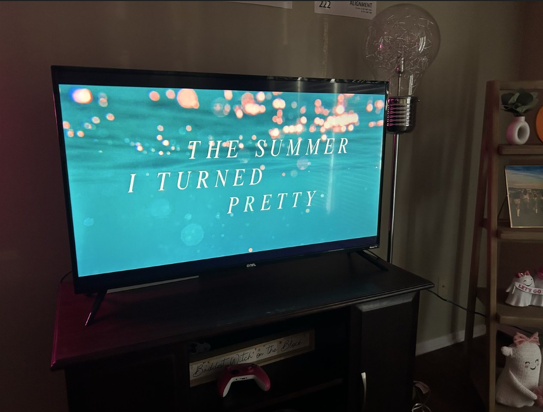 The opening credits of “The Summer I Turned Pretty” played on Sept. 17, 2025, at an apartment in Kent. The final episode brought a group of friends together to share the experience.