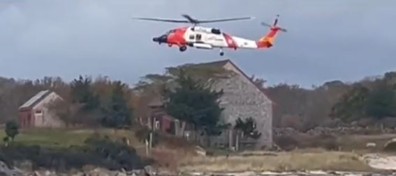 A family swam to an island off the coast of Cape Cod and spent two nights there waiting for help after their boat caught fire early this week.