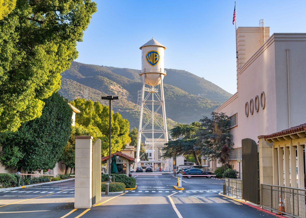 General views of the Warner Brothers studio lot in December 2023 in Burbank, California.