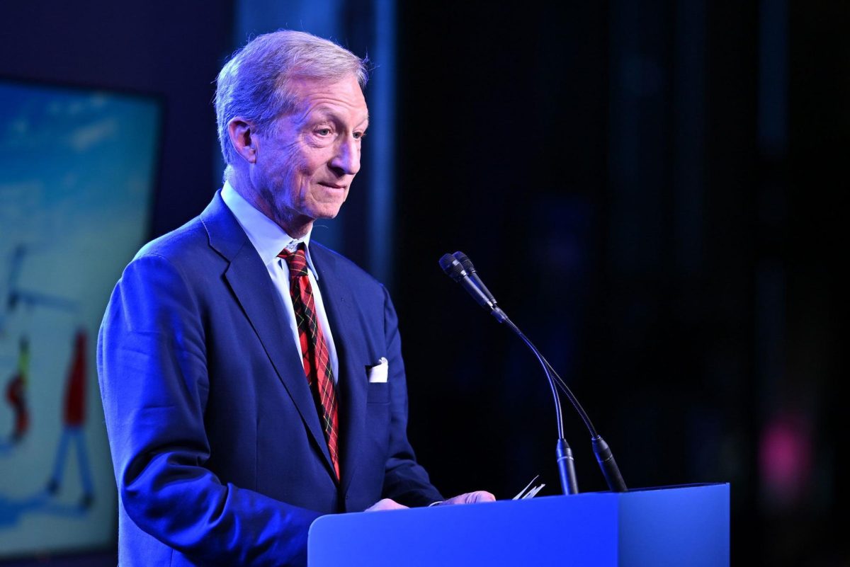 Tom Steyer is seen here at the 2024 TIME Earth Awards Gala in New York in April 2024. Steyer announced on October 9 that he would spend $12 million backing California Democrats’ redistricting push this fall.