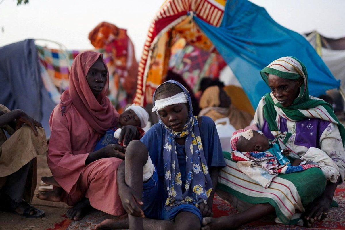 People who fled from El Fasher are pictured in a camp for displaced people in Tawila, North Darfur, Sudan, on October 27.