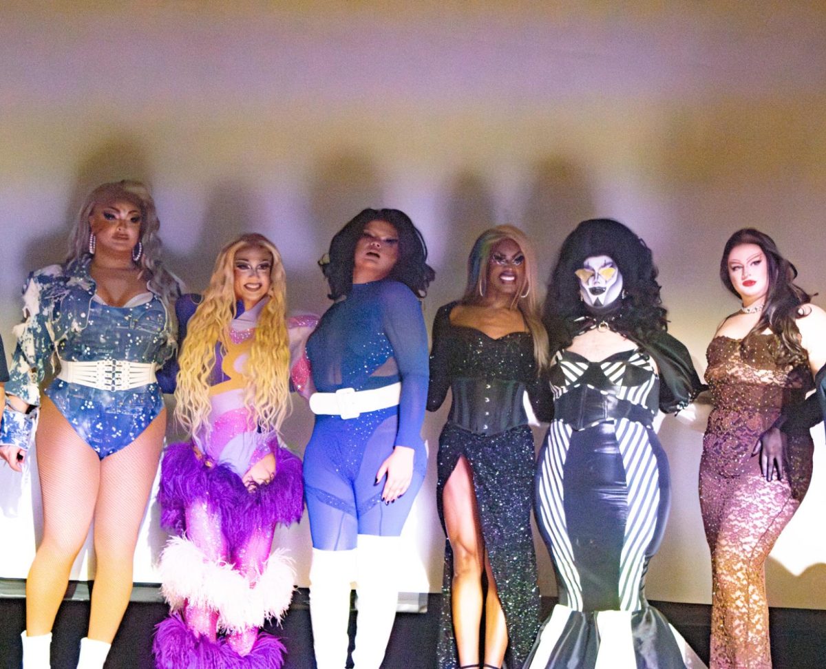 From Left to Right- Tatianna, Denali, Arabella Alexis, Jay The Doll, Comatose, Karat Cake. The Queens bring down the house at Kent States Sex Week Drag Show. Nov. 19, 2025