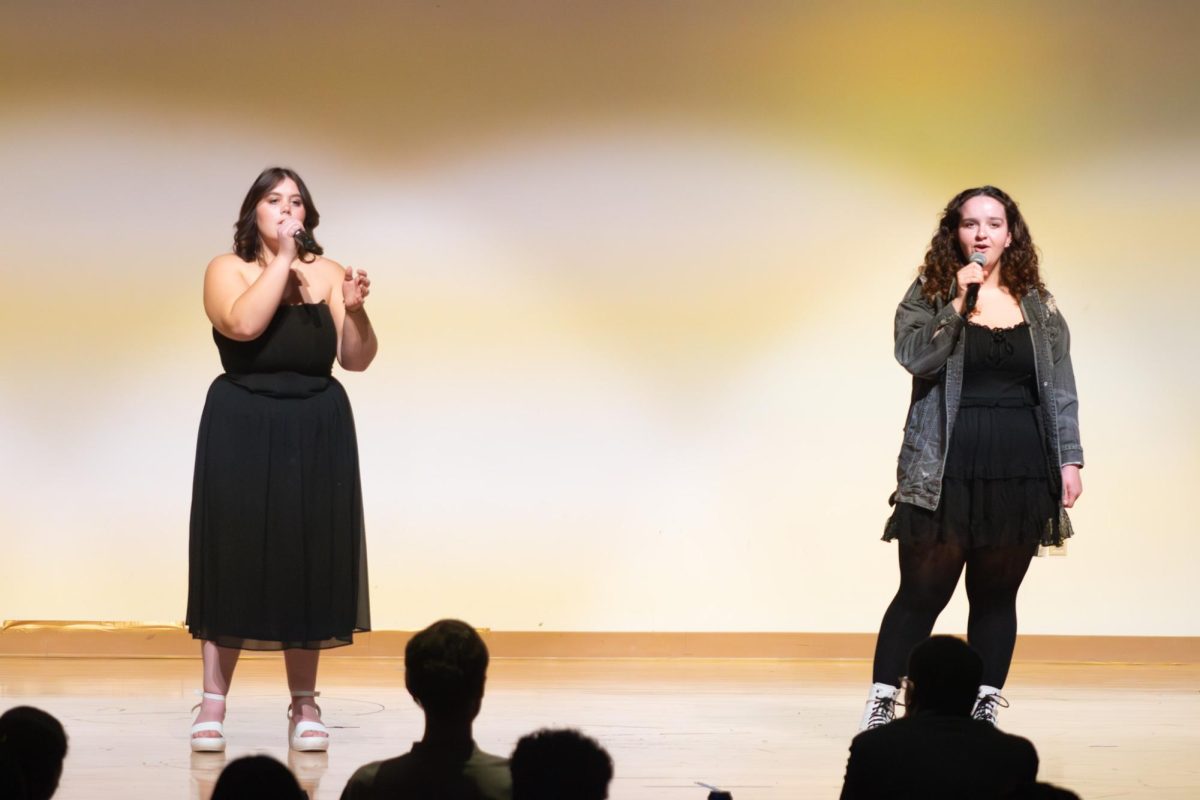Aubrey and Alanna sing their hearts out in Kent States Got Talent. Nov. 14,2025