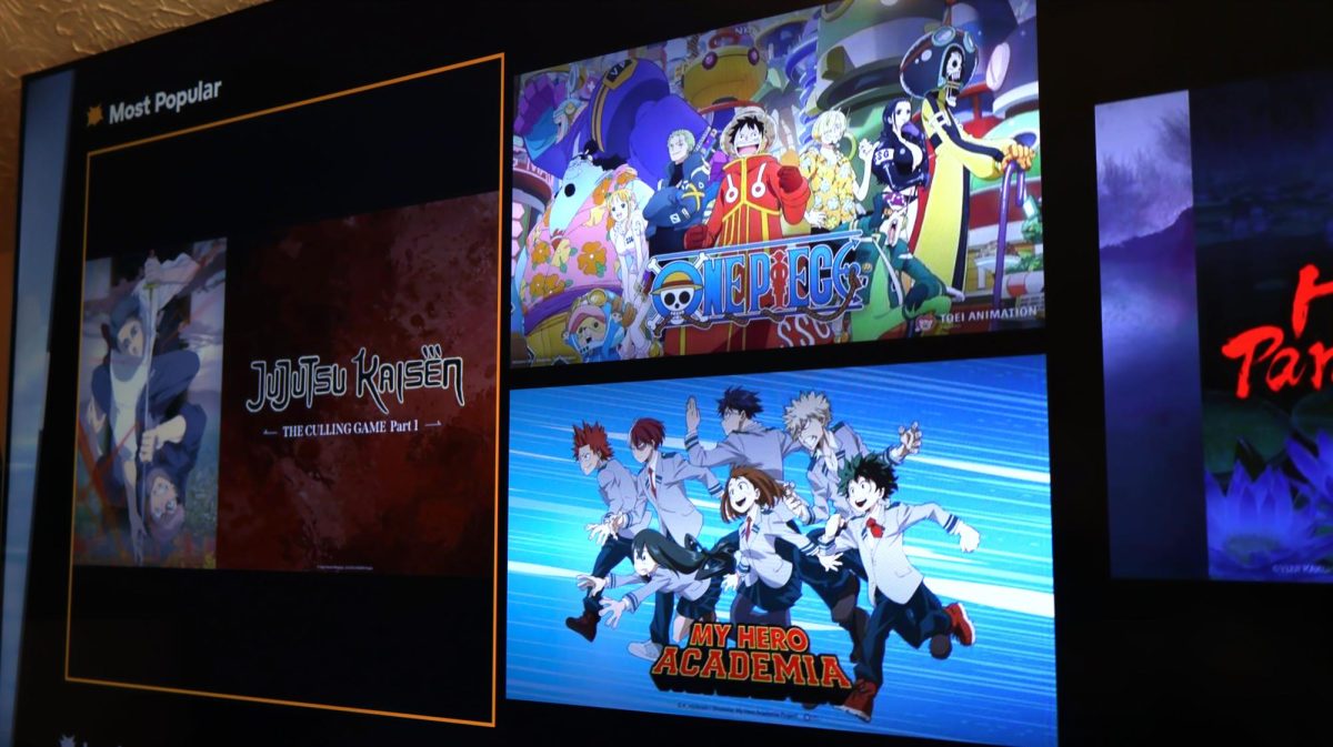 Home screen of anime streaming platform Crunchyroll showing off their most popular shows, Feb. 20, 2026.