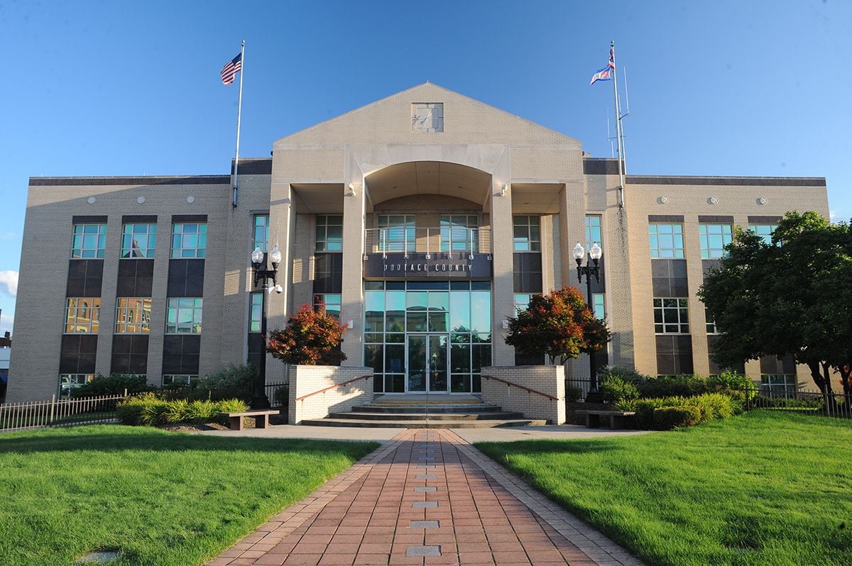 Exterior of the Portage County Courthouse, located in the City of Ravenna at 203 W Main St. Ravenna, OH 44266. 