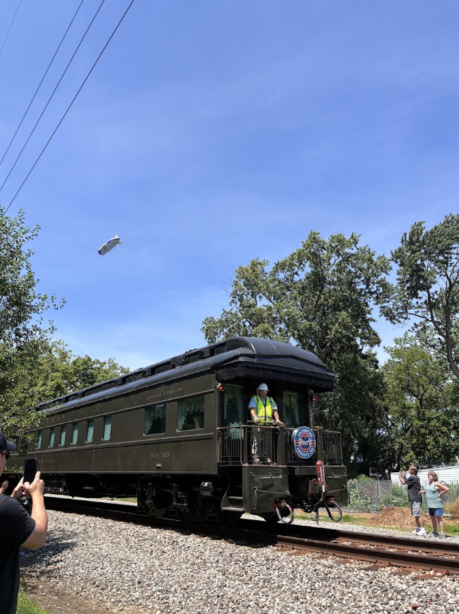 The front of The Big Boy No. 4014, which is the world's largest operating steam locomotive on the railroad on July 13, 2026.